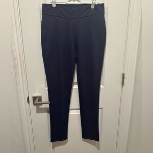 Yala Women's Dark Blue Straight Leg Stretch Pants